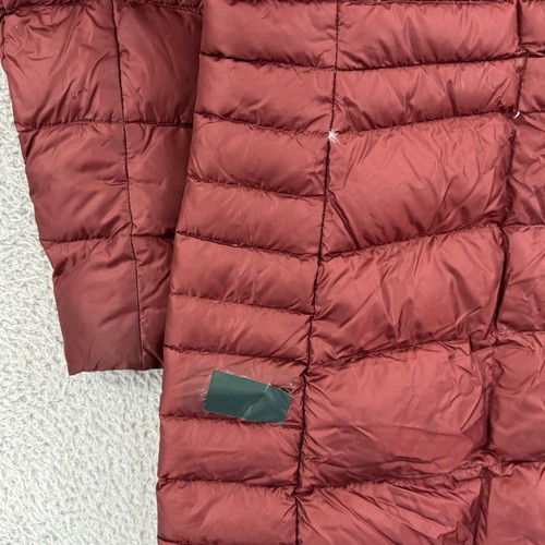 The North Face Jacket Womens Medium Red Quilted 550 Down Long Snow Outdoor Zip - Picture 13 of 19
