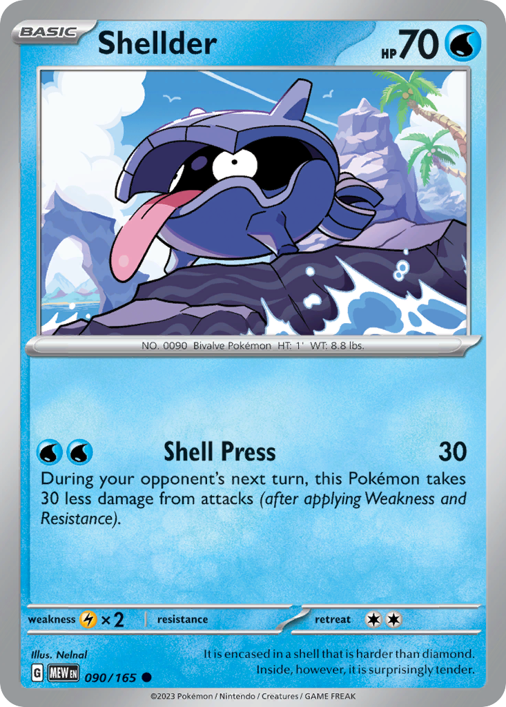 Shellder 90/165 Common | 151 | Pokemon Card | eBay