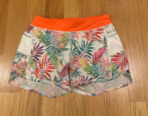 Athleta Girl Sprinter 3” Shorts Floral Design, Athletic, Lined - Size 14/XL