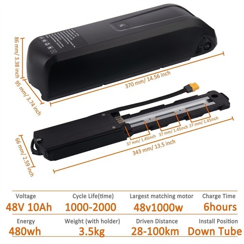 48V/36V ebike Battery 10Ah/15Ah For 500W 750W 1000W 1500W 1800W Electric Motor - Picture 5 of 33