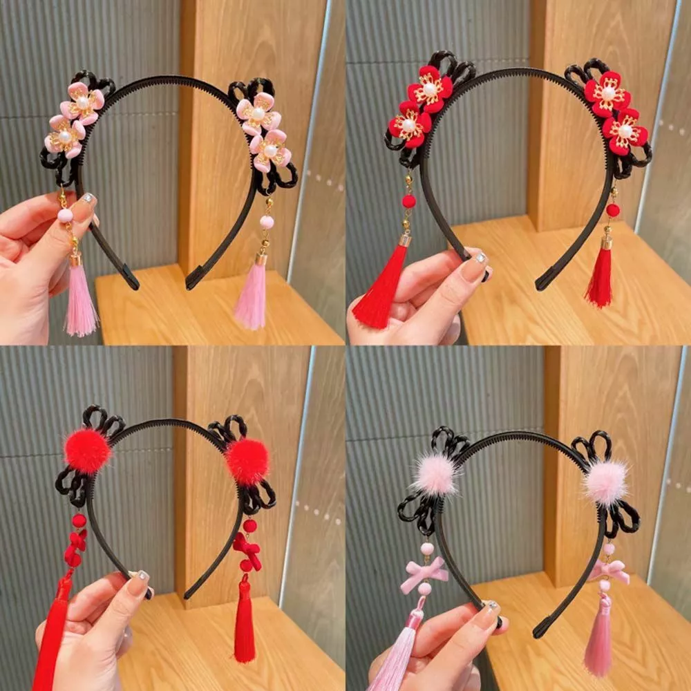 Chinese Style Fashion Tassel Kids Hair head band Headband Cute