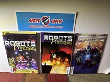 Robots Versus Princesses 1-3 Dynamite Comic Book Run Lot