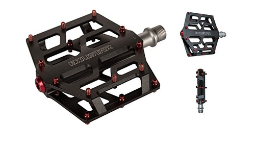 PEDALI CICLISMO EXUSTAR FREERIDE PB531 pedals ciclo ricambi NERO-ROSSO - Foto 3 di 5