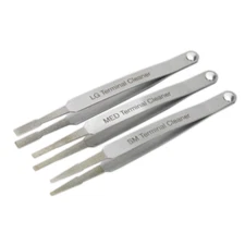 3Pcs Car Terminal Cleaner Tool Kit Fit for Spade Pin Electric Connector Tweezer