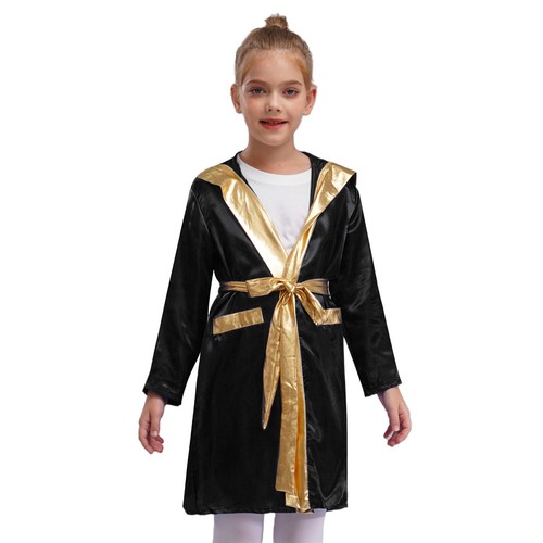 Kids Boys Outfit Vest Suit 3Piece Set Running Exercise Robe Uniform Cosplay - Picture 17 of 46