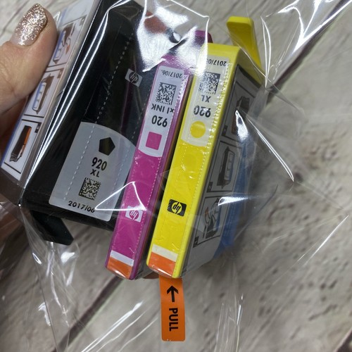 Genuine HP Printer Ink 920 XL Expired 05/2017 Sealed New Black Magenta Yellow