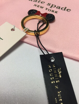 Kate Spade New York Disney x Minnie Mouse Ring Size 8 w/ KS