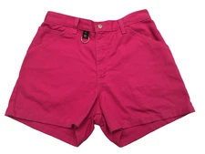 Vintage Gitano Women's Pink High Waist Five Pocket Denim Shorts Size 10