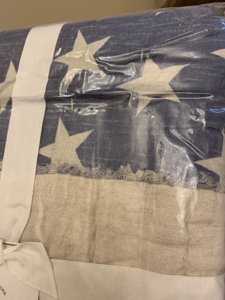 Parche Pottery Barn Bandera Americana KING ALMOHADA SHAM Fuerza Aérea Marina País EE. UU. Foto 4 de 4