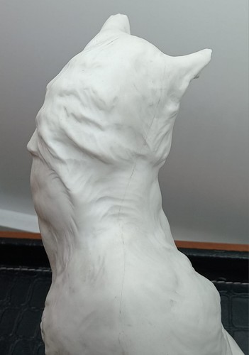 Antigua galleta de gato de porcelana de Sèvres de Louis Riché año 1911 - Imagen 10 de 21
