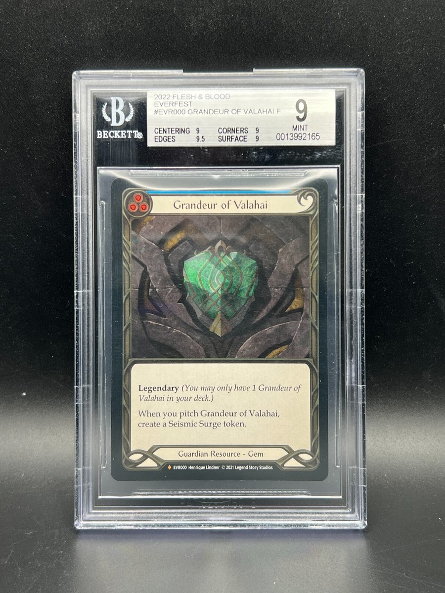 Flesh & Blood BGS 9 MINT Grandeur of Valahai 1st Edition