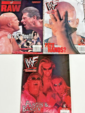 1999 WWF Magazine Stone Cold Austin McMahon Rock Johnson Mick Foley RAW Posters