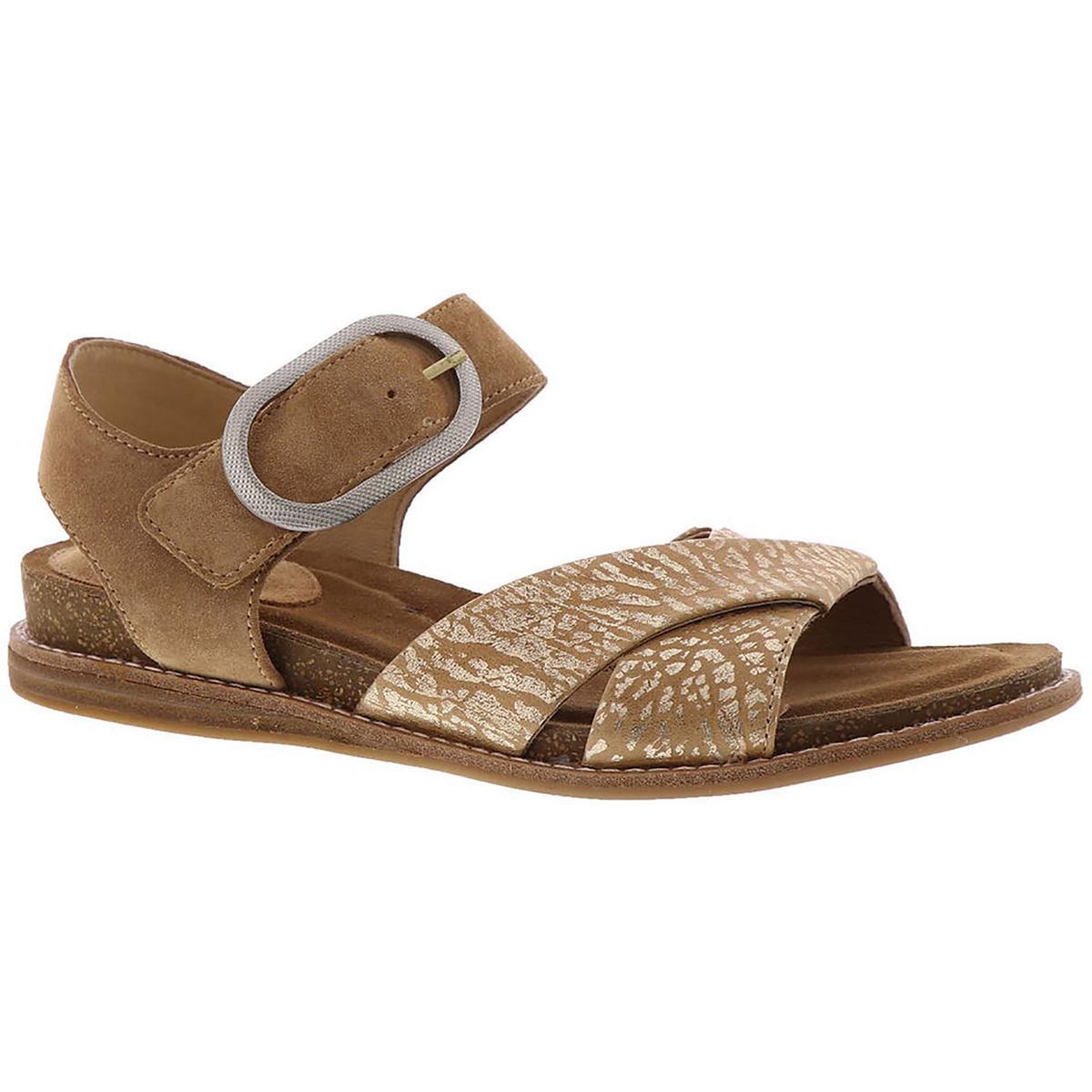 Женские туфли с ремешком на щиколотке из коричневой кожи Bayo Sofft8 Medium (B,M) BHFO 4046