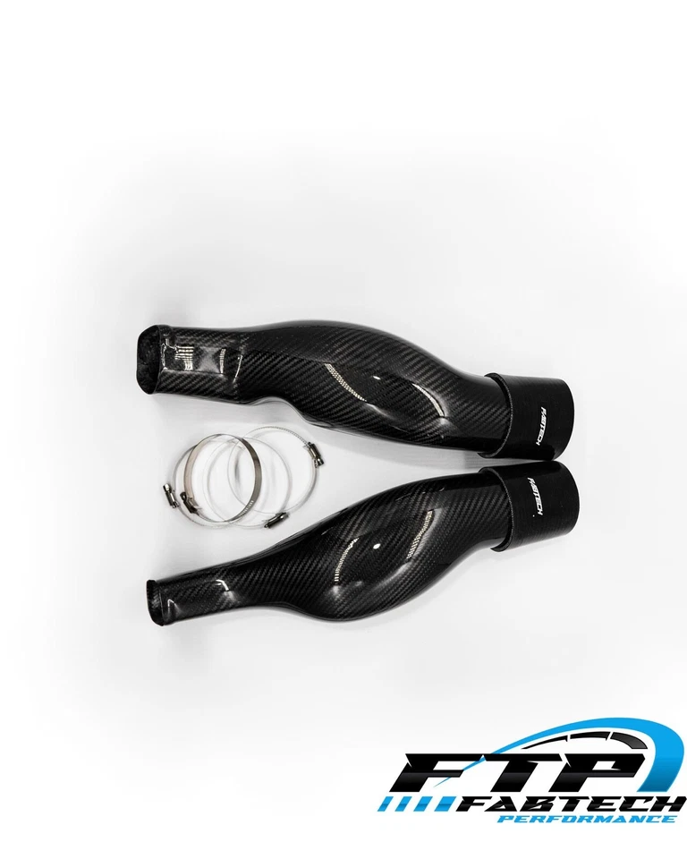 Tubos de admisión de fibra de carbono FABTECH Mercedes Benz CLS55 E55 AMG Performance Foto 2 de 4