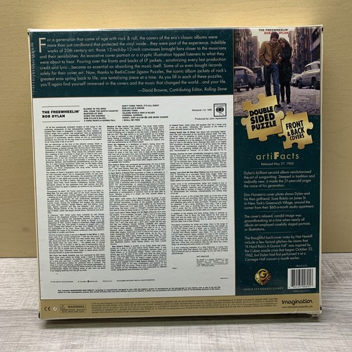 BOB DYLAN PUZZLE FREE WHEELIN ALBUM COVER REDISCOVER 300 PC NEW SEALD. A1 - Picture 2 of 2
