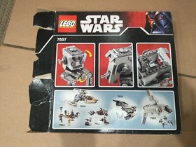Lego 7657 Star Wars AT-ST 100% Complete w/ Minifigure, Manual & Box (Damaged)
