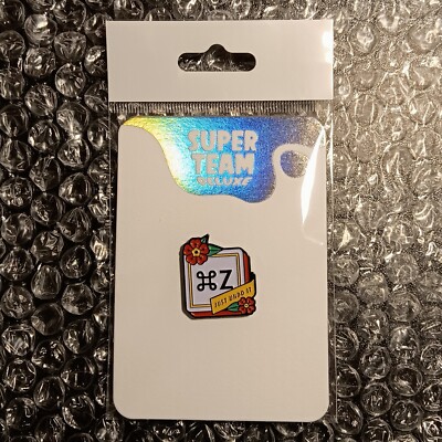 Enamel Pin: Command Z, Just Undo It, Apple, Mac, Humor, Super Team Deluxe, Rare