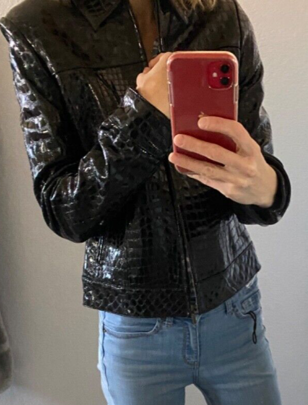 Paolo Santini sz 6 XS S Designer Motorcycle Jacket Animal Paolo Santini sz 6 XS S Designer Motorcycle Jacket Animal