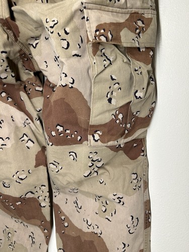 VTG Military Desert Storm XL Short Men Pants DCU Chocolate Chip Camo BDU Trouser - Picture 9 of 11