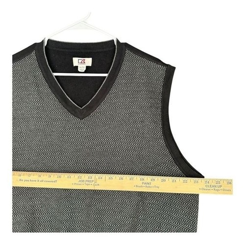Cutter & Buck Men’s XL Grandpa Sweater Vest cotton Silk Office Career Old Money - Picture 8 of 13