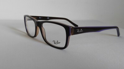 Ray-Ban RB5268 New Designer Eyeglasses Optical Frames Dark Brown/Violet 55 mm