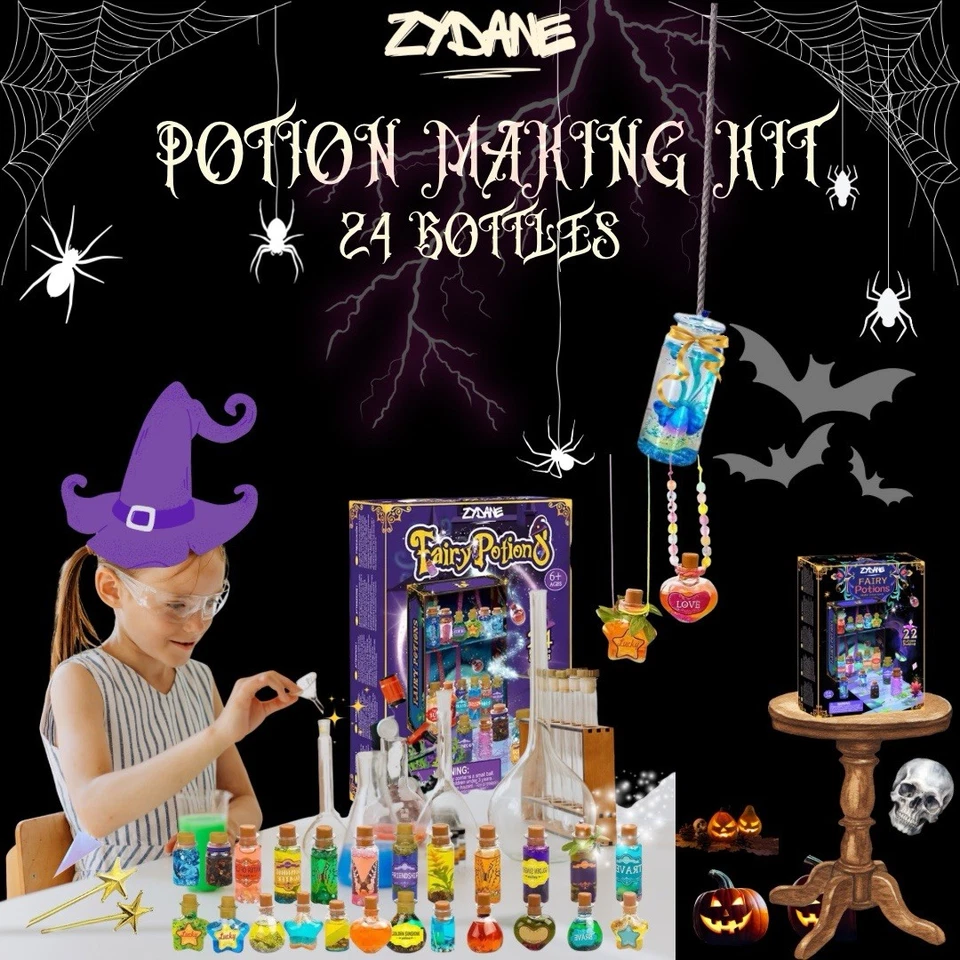 Zydane Fairy Potion Making Kit for Kids 24-Bottle Christmas Magic Science & STEM - Image 2 of 4