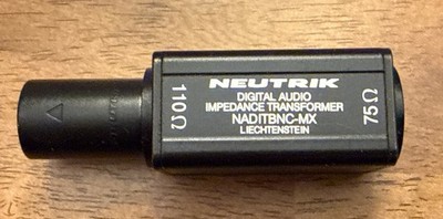 NEUTRIK NADITBNC-MX Digital Audio Impedance Transformer - EXCELLENT