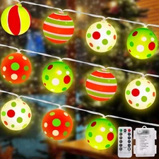 Battery Operated Christmas Lights, 10 Ft 20 LED Waterproof Christmas String Ligh