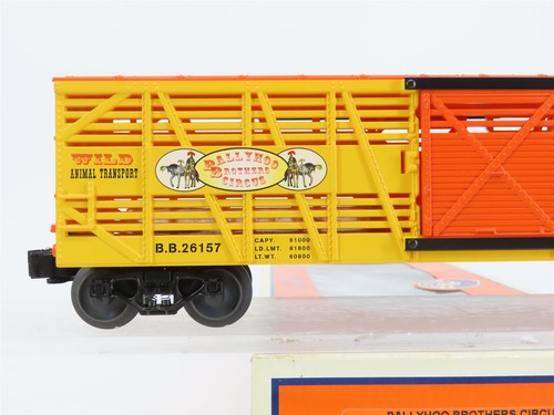 O Gauge 3-Rail Lionel 6-26157 BB Ballyhoo Brothers Circus Stock Car w/Animals - Picture 2 of 12