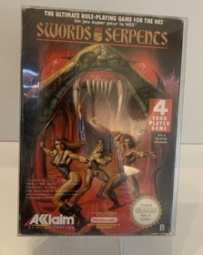 Swords and Serpents Nintendo Nes OVP CIB Excellent Condition Authentic