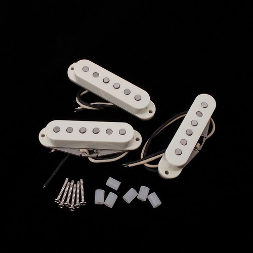 SSS Alnico 5 Single Coil Guitar Neck Middle Bridge Pickup Cover Set Bridge V70 - Picture 4 of 5