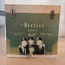 BEATLES 1964 NEMS AIR FLITE 33 RPM LP RECORD CASE GREEN ORIGINAL RARE