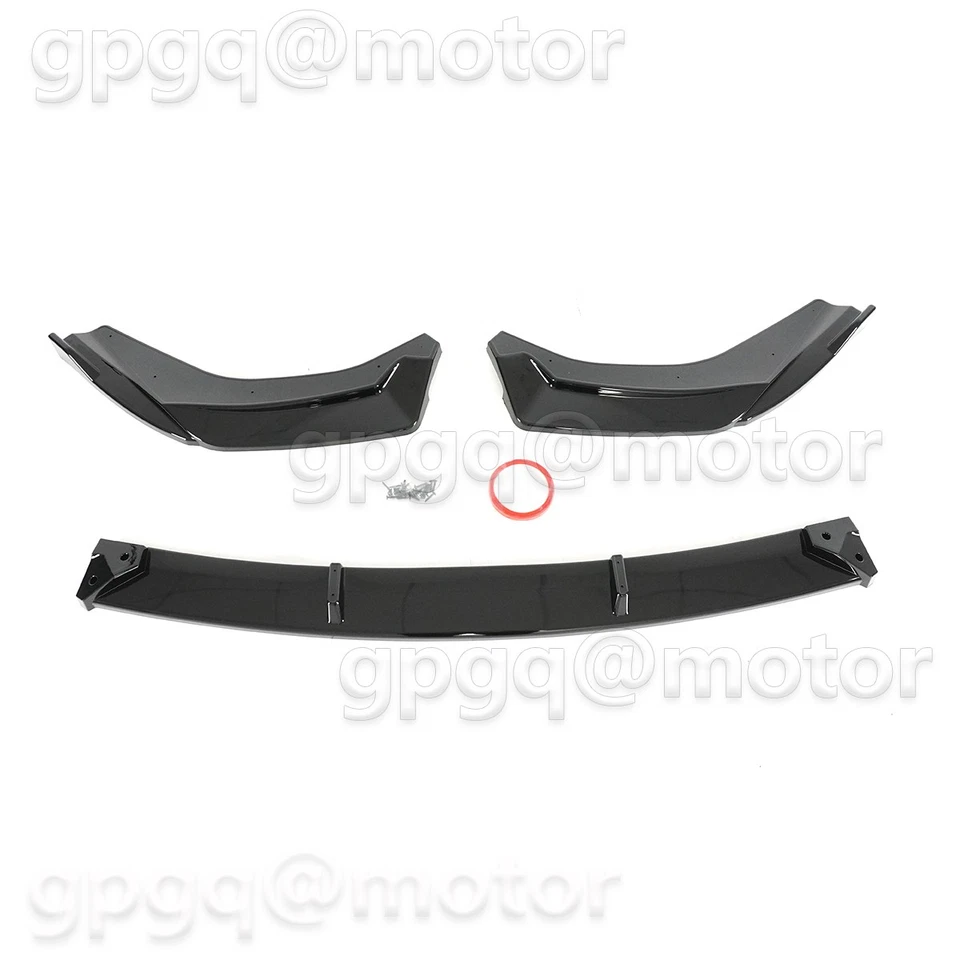 Для Audi S7 C8 Facelift 2020-2023 глянцевый черный передний бампер спойлер разветвитель кромка - Изображение 2 из 4