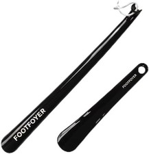Long shoehorn that is comfortable to wear and has a handle is ideal for both men