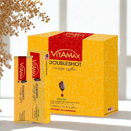 Vitamax 10 Sachets Doubleshot Coffee Energy - Picture 2 of 4