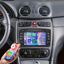 Carplay Android 15 Autoradio F&uuml;r Mercedes Benz C-Klasse W203 W209 W208 GPS Navi