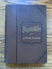 Allan's Wife by H. Rider Haggard - 1889 1st Ed UK Spencer Blackett Supernatural