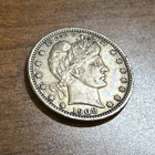 1908-O Barber Silver Quarter XF-AU details - Rim Bumps