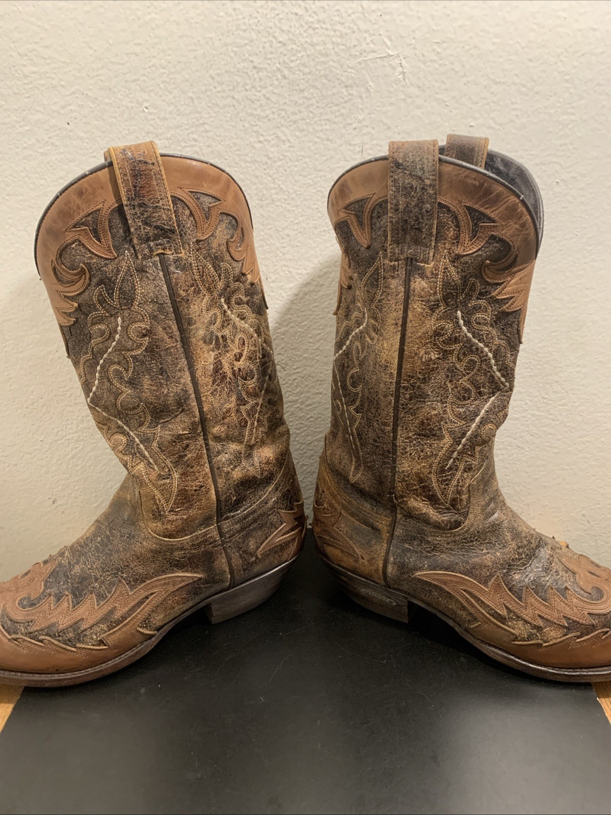 Sendra Cowboy Distressed Western boot 9669 Brown Flota Tan Men Sz 13 image 6