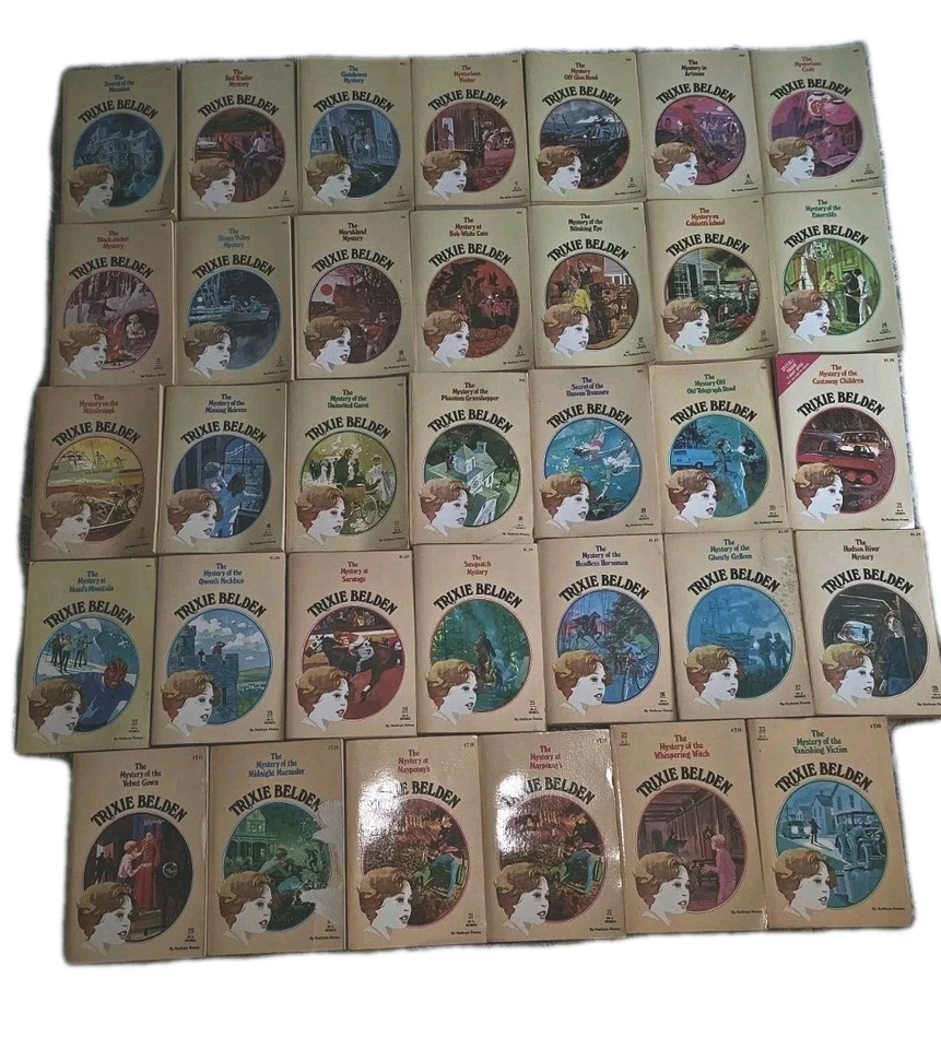 Trixie Belden Lot Of 33 Oval Paperback Plus 1 Hardcover 1978 Golden Books Soft - Image 3 of 4