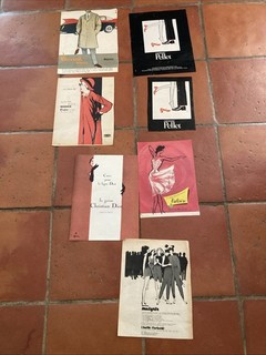 Publicité Papier Signée GruauBlizzand Pellet Rodier Valisere Dior Parié Lot De 7