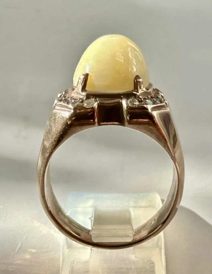 Natural Rare Sri Lankan White Ruby on Sterling Silver 980 Ring - Image 3 of 4