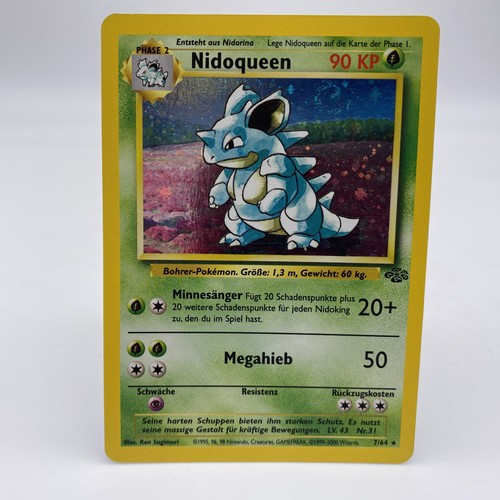 Pokémon Nidoqueen 7/64 DE Holo Rare Dschungel 1999
