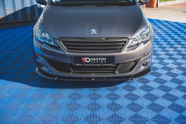 Maxton Design Frontlippe V.2 Passend FüR Peugeot 308 Mk2 Schwarz Hochglanz-image