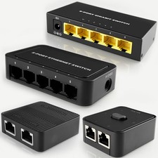 Netzwerk Switch RJ45 Desktop 1 Gigabit 5-Port...