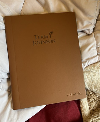 reMarkable sepia brown Team Johnson folio