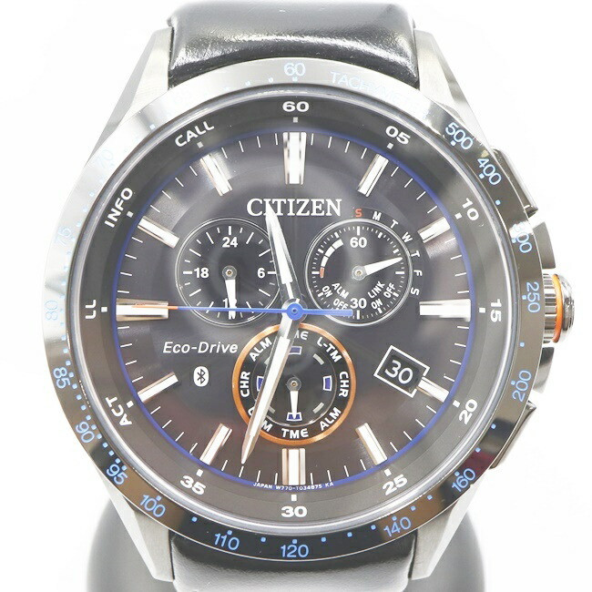 Citizen Eco-Drive BZ1035-09E Men's Watch Black Dial Used Citizen Eco-Drive BZ1035-09E Men's Watch Black Dial Used