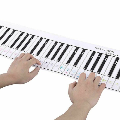 Tastiera pianoforte portatile 88 tasti scheda pratica silicone flessibile arrotolabile