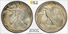 1937 Walking Liberty Half Dollar PCGS AU 58 Full Peripheral Toning Eye Appeal 🤩