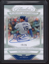 2023 Flawless Flawless Achievements Shawn Green Auto 15/25 #FA-SG